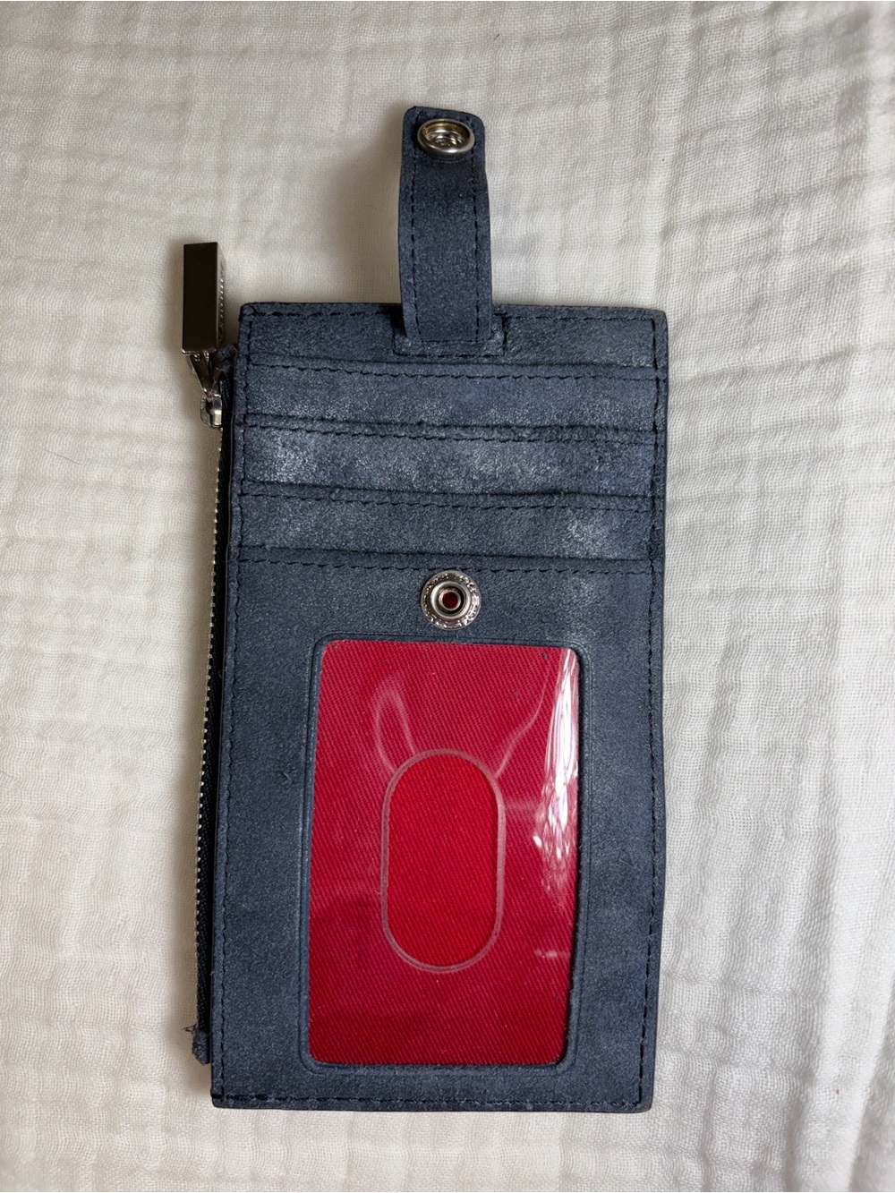 Hammitt 210 West ID Wallet Blue Suede - Picture 6 of 6